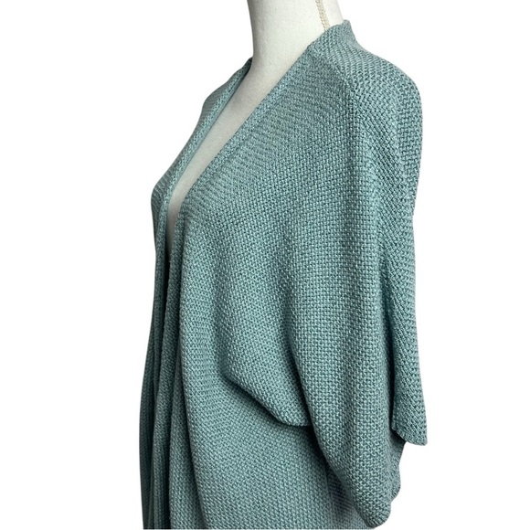 J. Jill Women’s Cardigan Sweater Sz XL Color Green Short Sleeves Loose Fit - Picture 4 of 12
